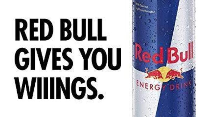 Did you know Red Bull actually gives wings?