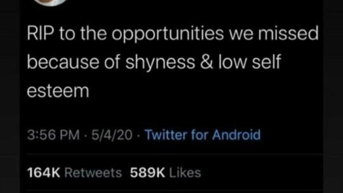 Do you think shyness and low self esteem can cause you to miss out on opportunities? Have you experienced this?