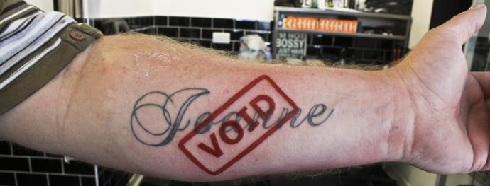 What do you think about people who tattooed their partner's name on themselves?