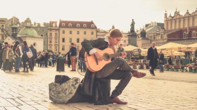 Is busking annoying? or a better form of panhandling?
