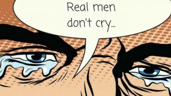 Why does being masculine not allow emotions to come out?