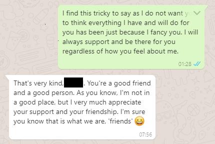Have I been dumped in the friendzone?