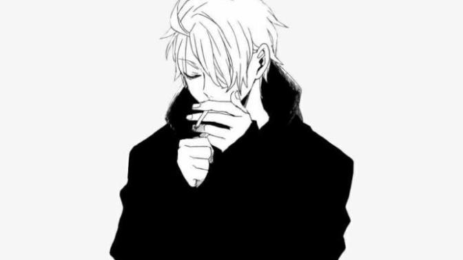 The gentleman is smoking, what is the desired action?