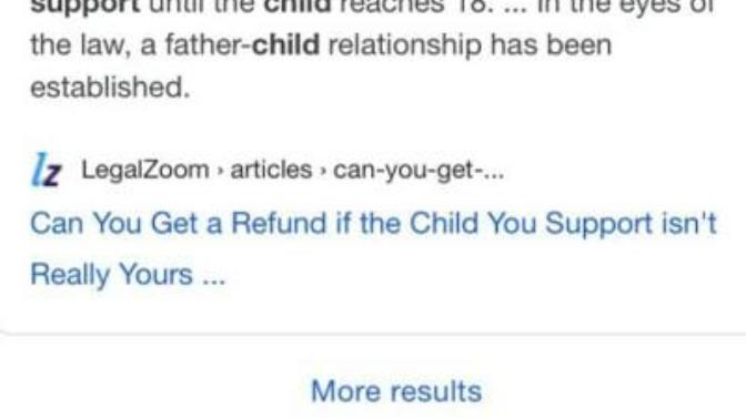 Should a man still have to pay child support if he finds out the child he's been supporting isn't his biological child?