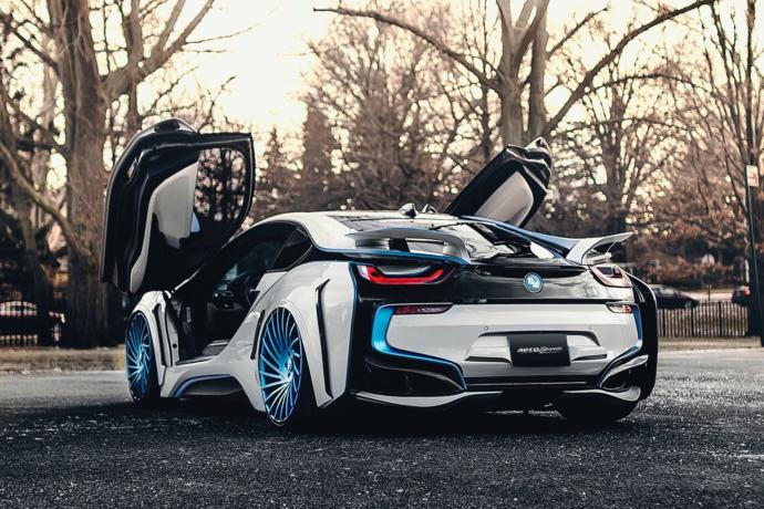 It was tough putting this above other cars, but I love the design of the BMW i8.