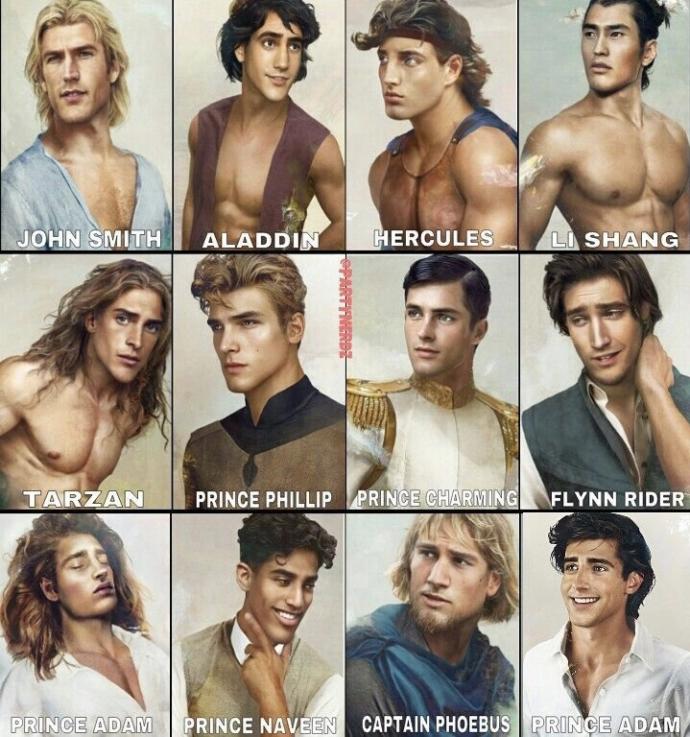 Have you ever met anyone who favored the Disney princes/princesses you crushed on in childhood?