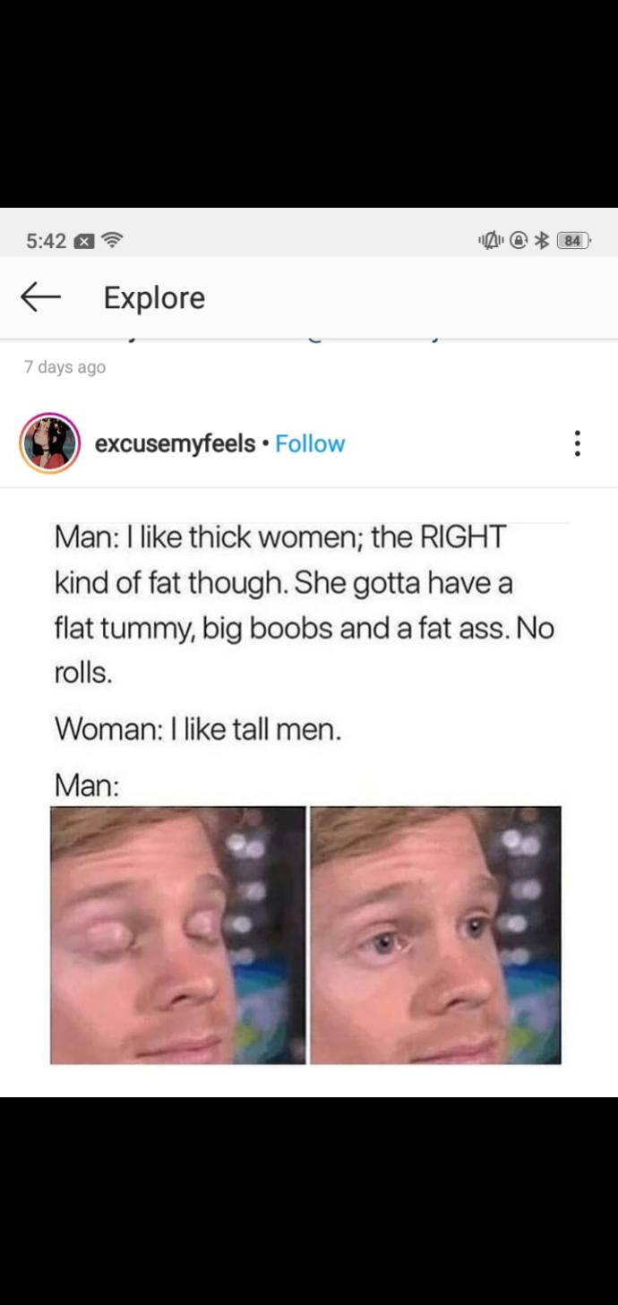 How come men have to be ok with women of all sizes but women can still say they don’t date short bald men?