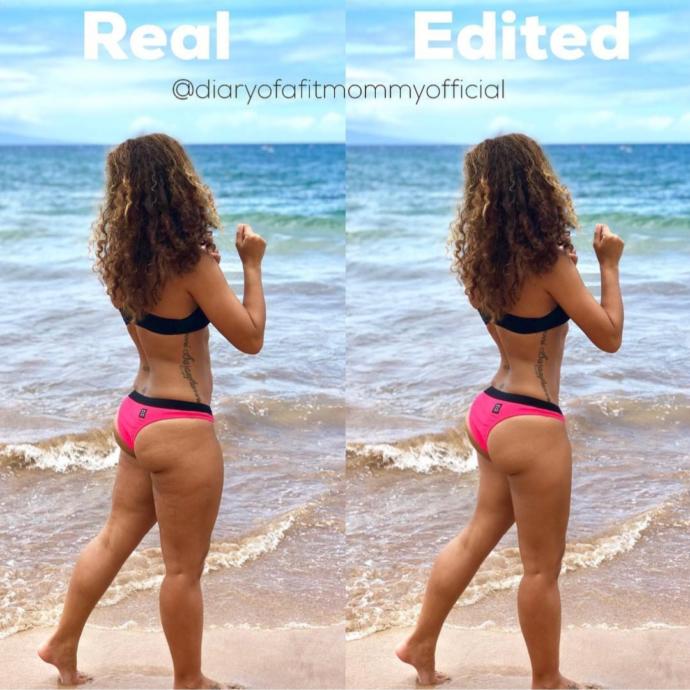 What do you think of the trend of editing photos to meet an unrealistic beauty standard?