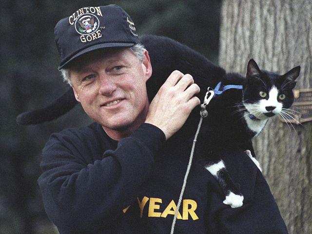 Which first pet ever of the United States to enter the White House is more popular that Bill Clinton owned?