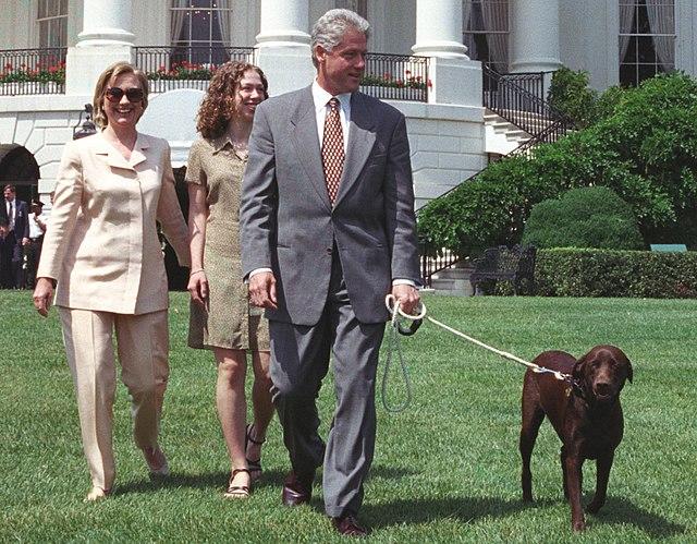 Which first pet ever of the United States to enter the White House is more popular that Bill Clinton owned?