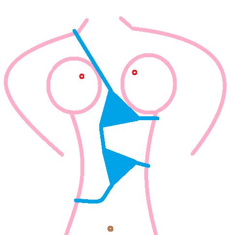 What's with the new trend of wearing bikini tops upside down?