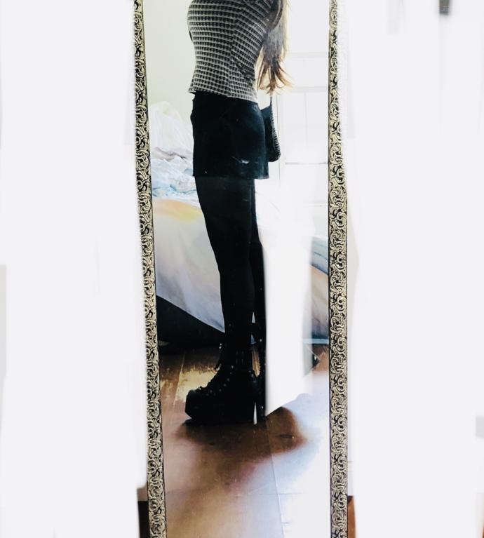 Black shorts or black skirt ( I’m wearing a skirt. Wondering if shorts would pair better)?