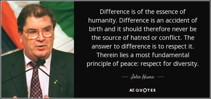 John Hume the peacemaker & man of the people dies. Thoughts?