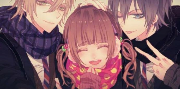 2 guys 1 girl relationship?