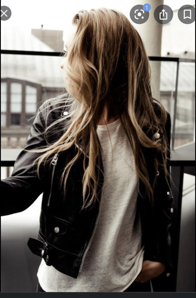 Is their anything sexier then a blonde feminine dressed girl in a black leather jacket?
