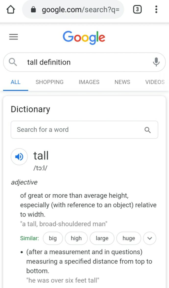 Do you think tall is subjective?