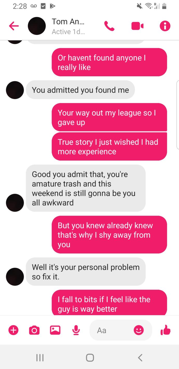 Why does he always say over messenger to be something more but in person he doesnt want a relationship?
