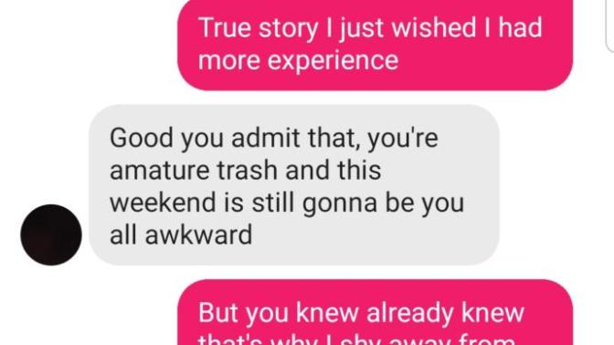 Why does he always say over messenger to be something more but in person he doesn't want a relationship?