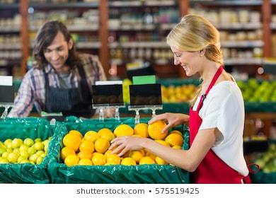 Why do grocery/super market staffs wear apron?