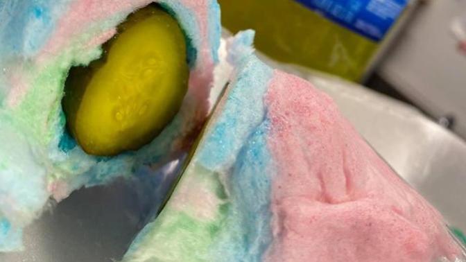 Would you eat a cotton candy pickle?