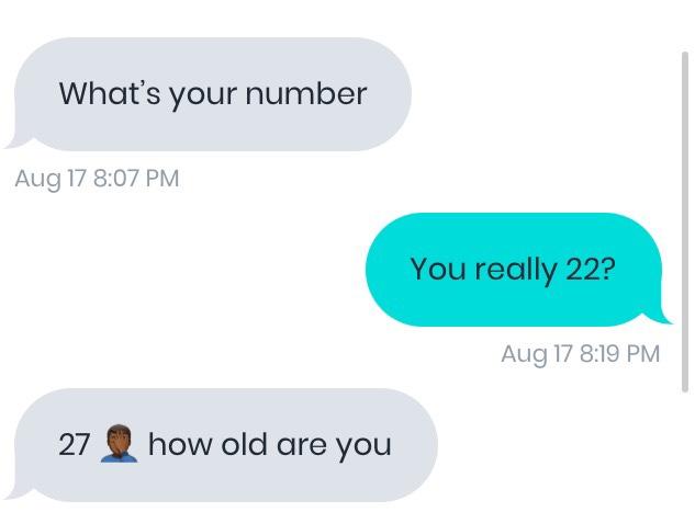 Can you weird older guys do me a favor and stop lying about your age online?