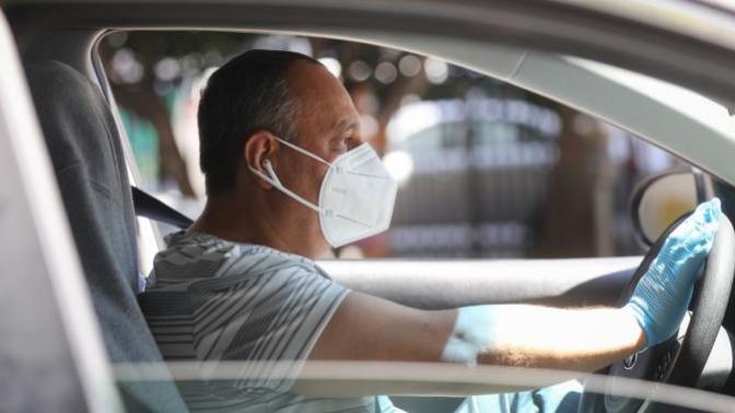 Why do some people wear a mask while they are driving?