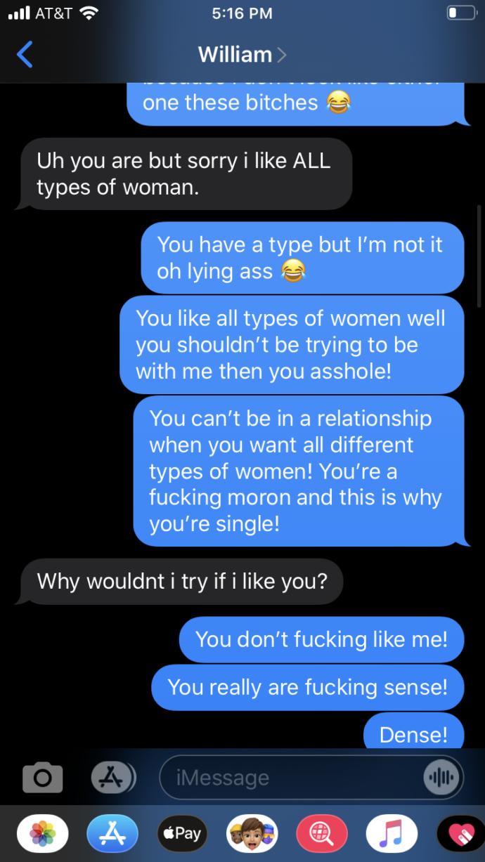 Why is this guy lying about liking me and about me being his type?