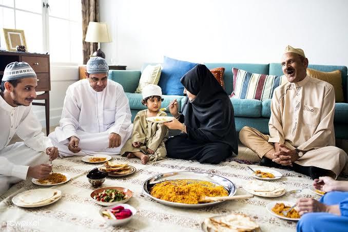 Eating on floor