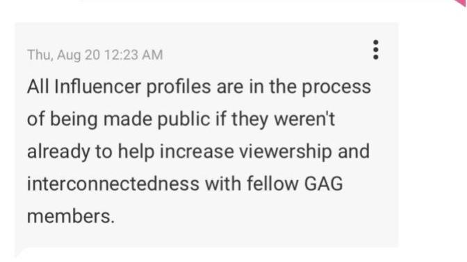 Should all users have the right to make their profile private?