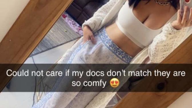Do you think it’s nice to see a woman who is comfortable and relaxed?