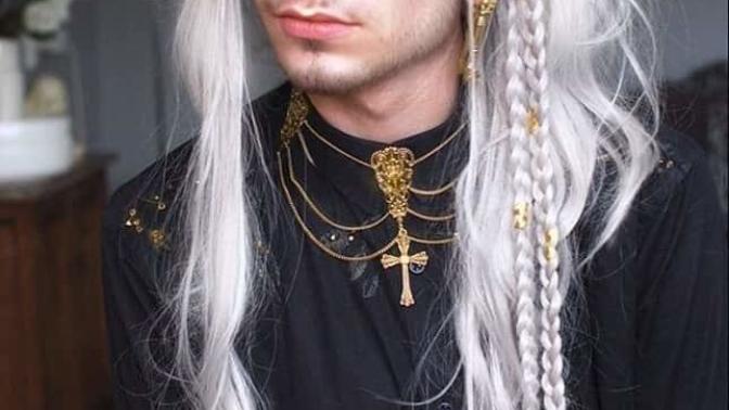 What do you think of long white hair on men?