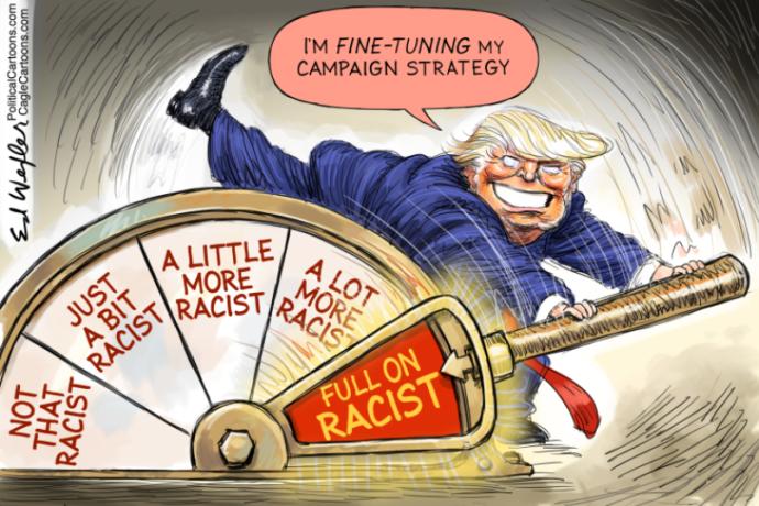 Can Trump win reelection by only running on being a racist?