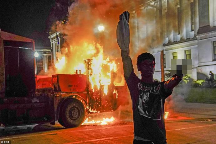 What do you think of BLM burning looting, rioting in Wisconsin?