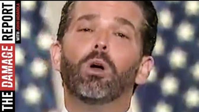How high do you think trump jr. was during his speech & are drugs the only way we can relate to what's happening with the Rep Party these days?