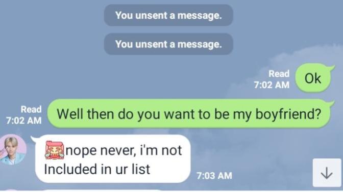 Does his rejection show that he really doesn't like me that way or is he too shy to tell me?