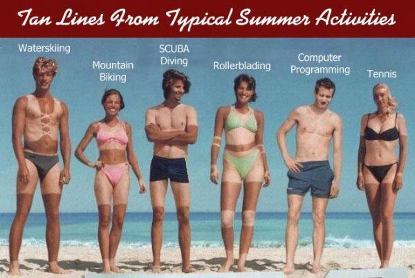 Have you had any terrible tan lines?