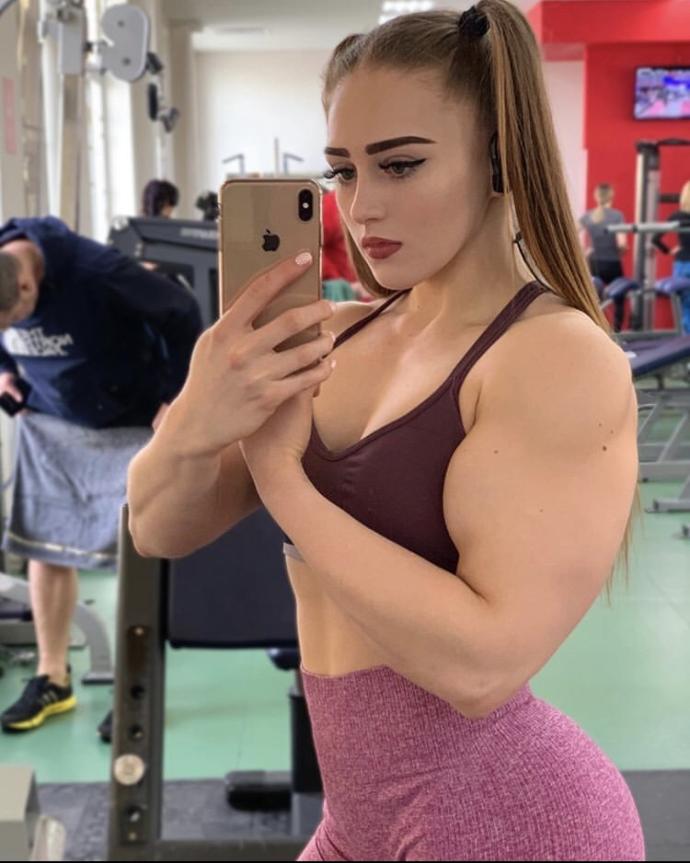 How much do weight do you think this Hulk of a woman can deadlift?