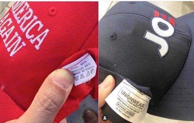 Why are all of Trumps hats and merchandise made in China, not in America?