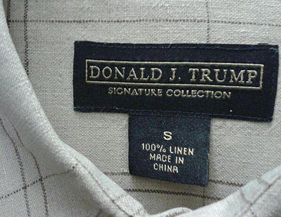 Why are all of Trumps hats and merchandise made in China, not in America?