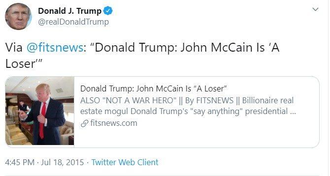Trump says soldiers who die in war losers and suckers?