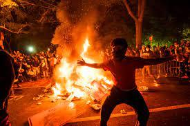 Black people protesting Police and Trump wins reelection