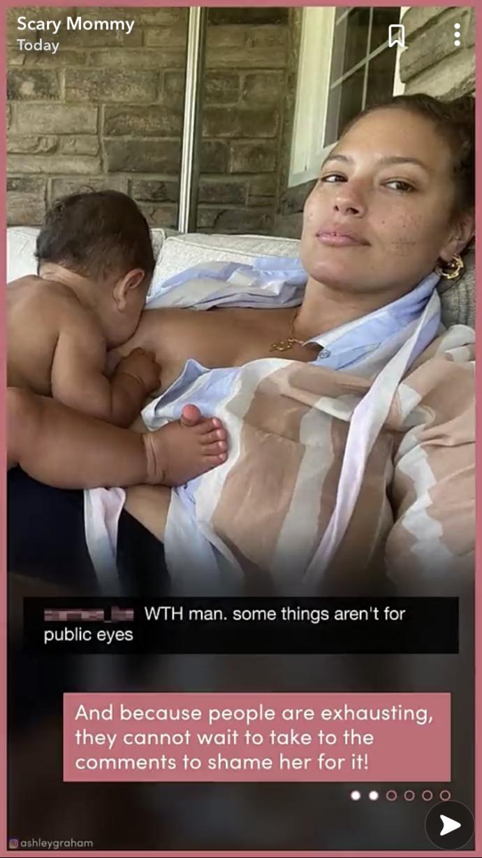 Do you think it’s inappropriate for Ashley graham to post a pic on instagram of her breastfeeding her baby?