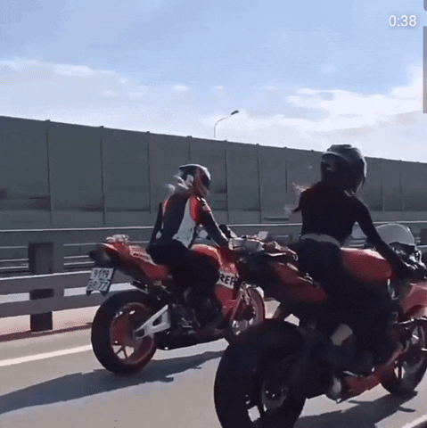 What do you think of girl bikers and would you be intimidated to date a girl with a power bike?