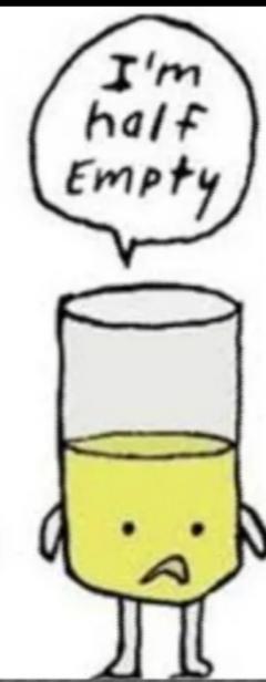 Are You: The Glass Is Half Empty Or The Glass Is Half Full Type?