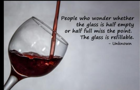 Are You: The Glass Is Half Empty Or The Glass Is Half Full Type?