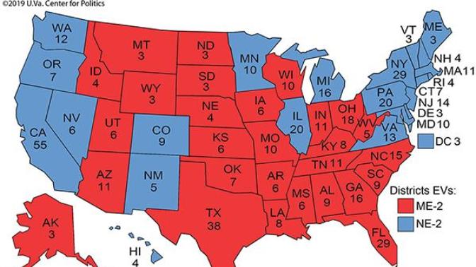 What would happen if the United States presidency ended in a 269 to 269 tie and did you know there are 64 combinations that can produce it?