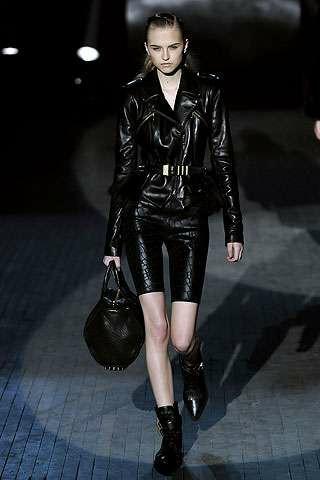 Which modern leather outfit looks the most interesting?