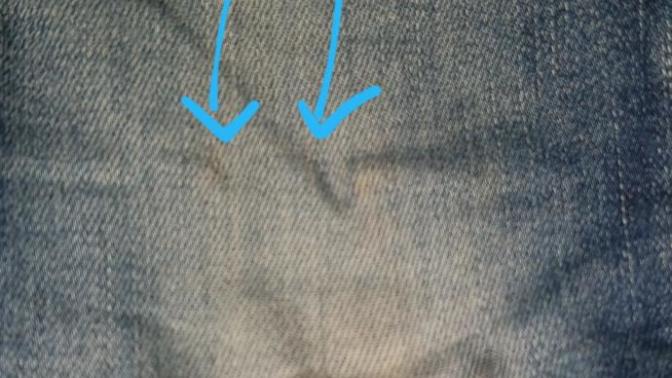 What do dimples in jeans mean?