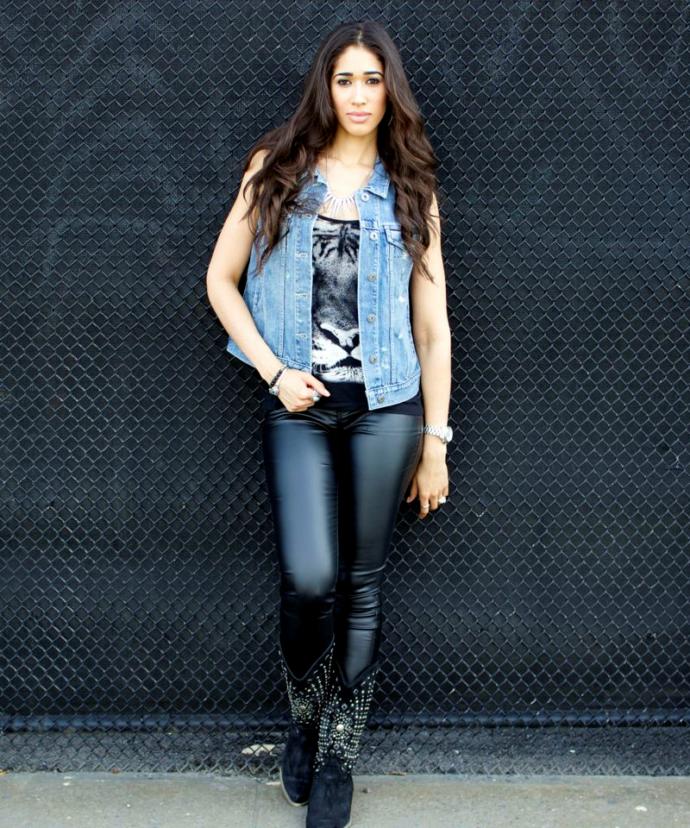 Do you find the cowboy boots with leather pants look great, okay or terrible?