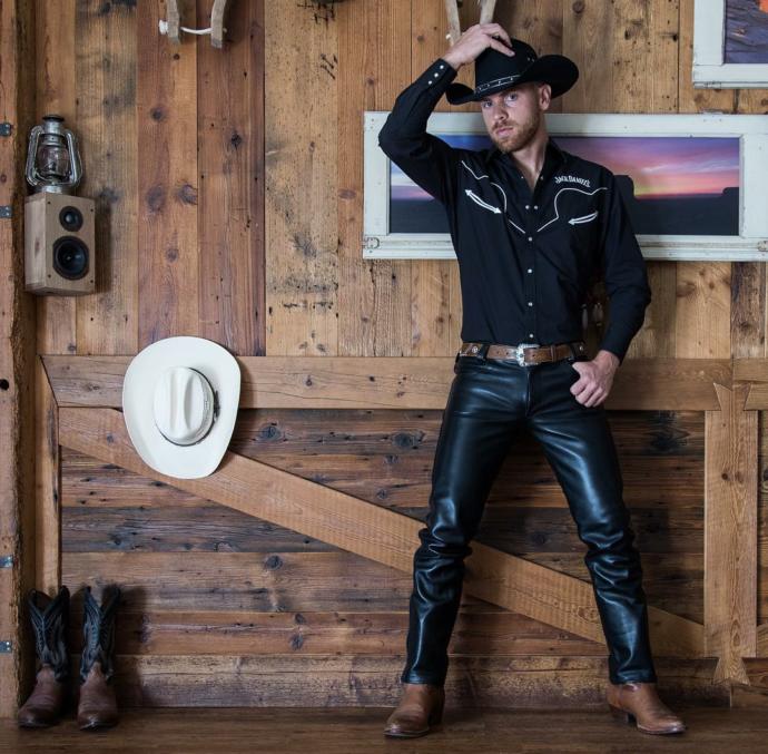 Do you find the cowboy boots with leather pants look great, okay or terrible?
